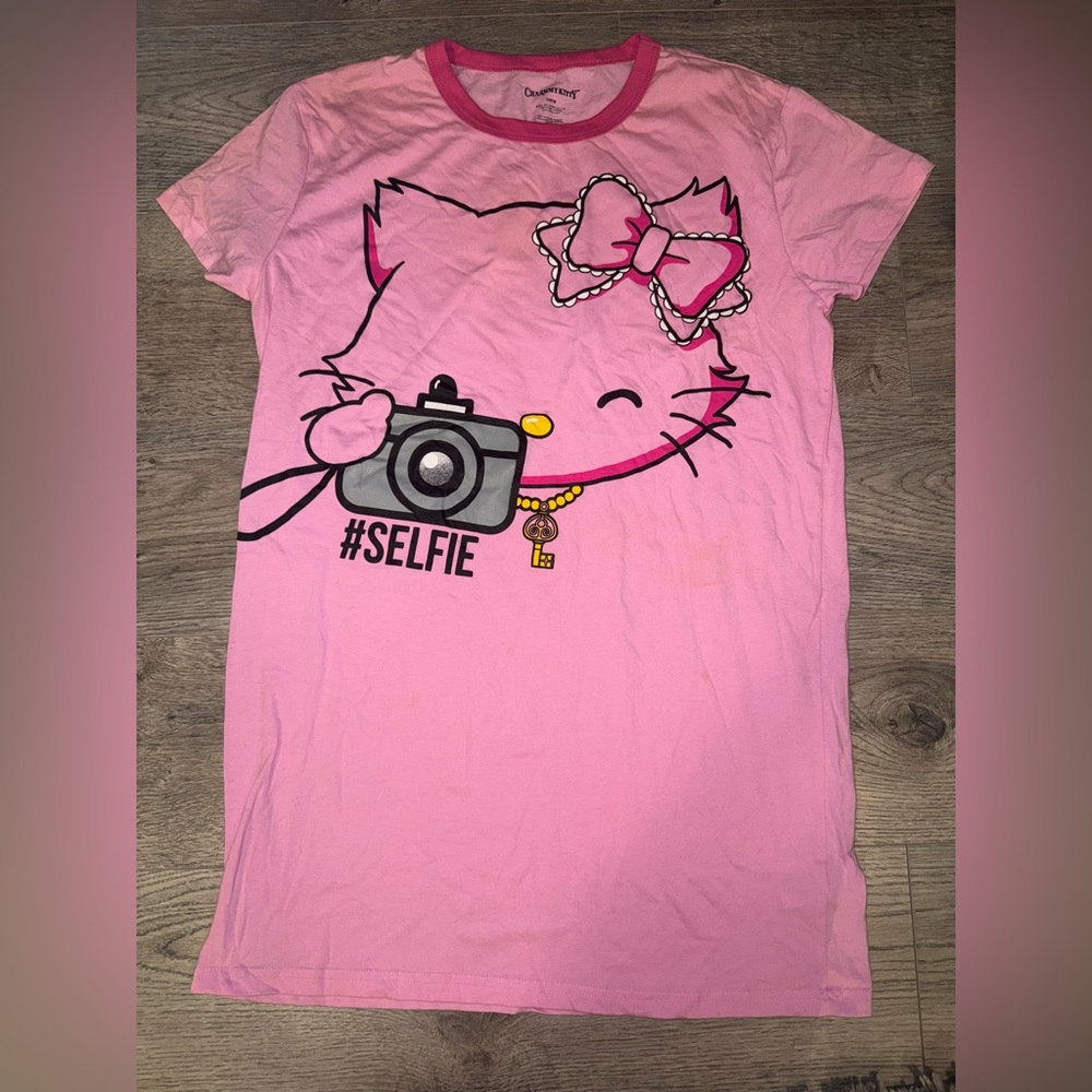 Charmmy Kitty Sanrio Hello Kitty RARE 2015 OSFM Nightie / Nightgown Sleep Dress